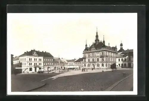 AK Turnau / Turnov, Blick zum Stadtplatz