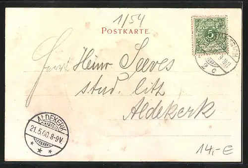 AK Emmerich a. Rh., Strassenpartie mit Geschw. Stevens Spedition