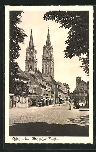 AK Oschatz i. Sa., Altoschatzer Strasse