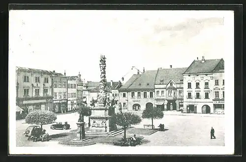 AK Wischau / Vyskov, Stadtplatz