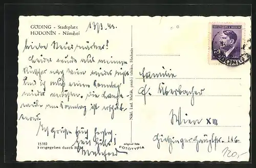 AK Göding / Hodonin, Námesti