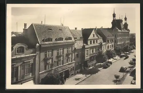 AK Göding / Hodonin, Strassenansicht