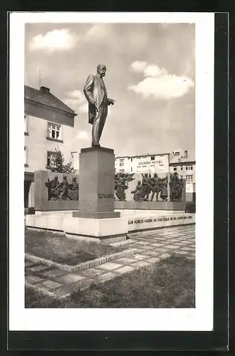AK Göding / Hodonin, Pomnik presidenta Osvoboditele T. G. Masaryka