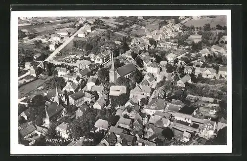 AK Waldbröl / Rheinland, Teilansicht aus der Luft gesehen