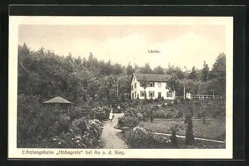 AK Au / Sieg, Erholungsheim Hohegrete, Haus Lärche