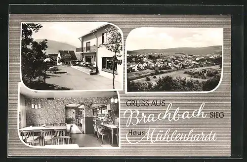 AK Brachbach / Sieg, Hotel Haus Mühlenhardt, Gesamtansicht