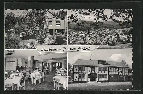 AK Daaden / Westerwald, Gasthaus Scheel, Totalansicht