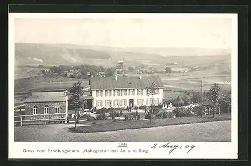 AK Au / Sieg, Erholungsheim Hohegrete und Linde