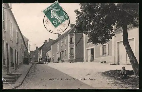 AK Méréville, Rue Carnot