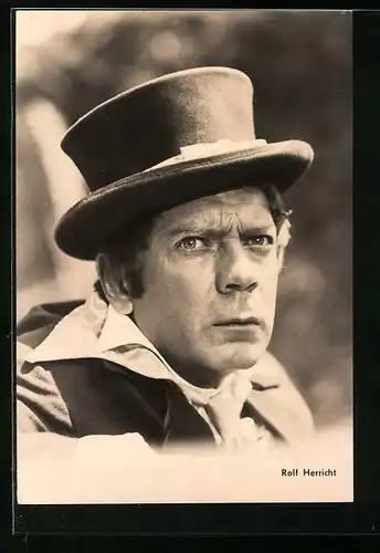 AK Schauspieler Rolf Herricht mit Hut