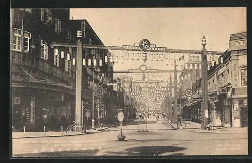 AK Dairen, Geschäftsstrasse im Stadtkern