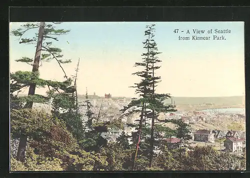 AK Seattle, WA, A view of the city from Kinnear Park