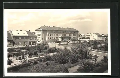 AK Göding / Hodonin, Impression aus dem Ort