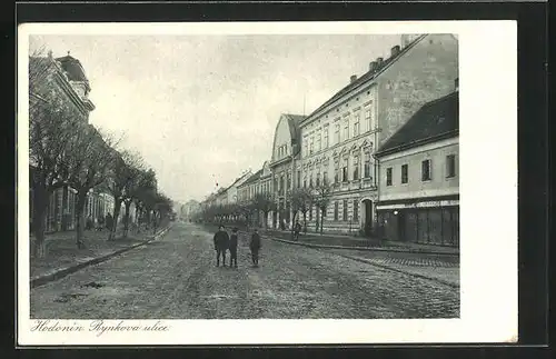 AK Göding / Hodonin, Rynkova ulice