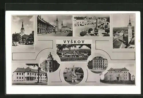 AK Wischau / Vyskov, Kirche, Gebäudeansicht, Denkmal