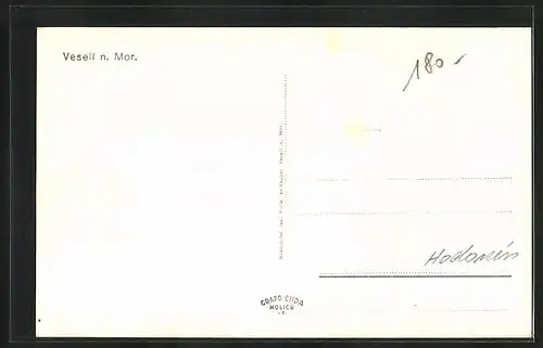 AK Veseli n. Mor., Strassenpartie mit Gebäudeansicht
