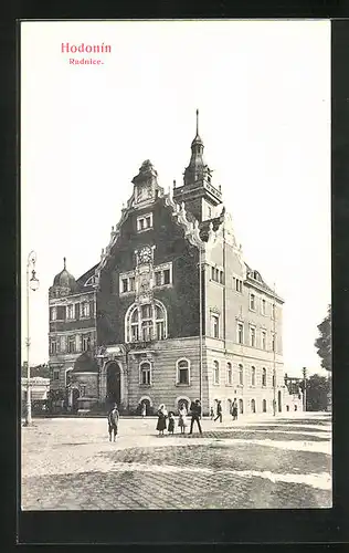 AK Göding / Hodonin, Radnice