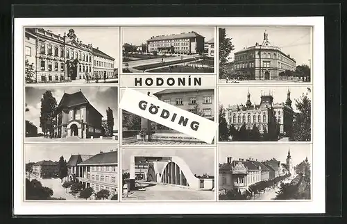 AK Göding / Hodonin, Sehenswürdigkeiten der Stadt