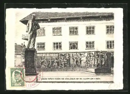 AK Göding / Hodonin, Pomnik presidenta T. G. Masaryka