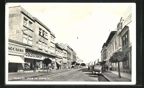 AK Göding / Hodonin, Ulice na drahach