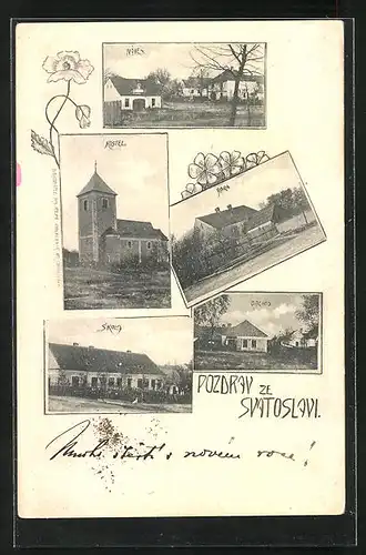 AK Svatoslav, Kostel, Fara, Skola