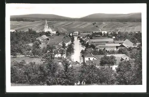 AK Podivice, Ortsansicht entlang der Hauptstrasse