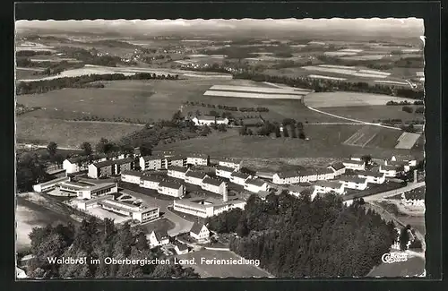 AK Waldbröl im Oberbergischen Land, Fliegeraufnahme der Feriensiedlung