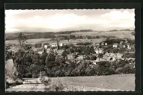 AK Waldbröl im Oberbergischen Land, Teilansicht des Ortes von Kuppe