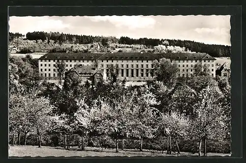 AK Waldbröl im Oberbergischen Land, Ansicht des Kreiskrankenhauses im Sommer