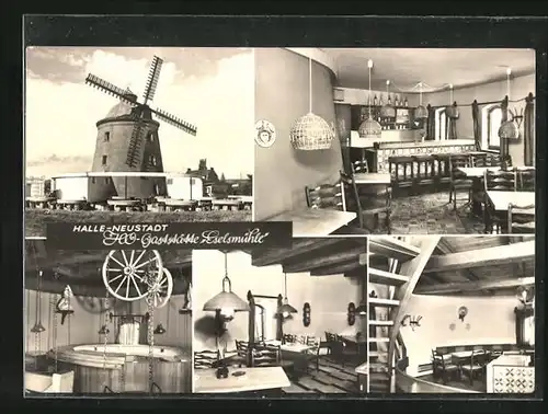 AK Halle-Neustadt, HO-Gasthaus Eselsmühle