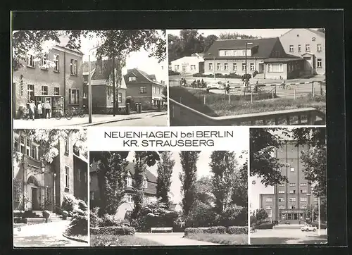 AK Neuenhagen bei Berlin /Kr. Strausberg, Ernst-Thälmann-Strasse, Kulturhaus, Eingang zum Krankenhaus