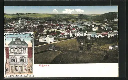 AK Rosswein, Cafe Schmidt, Totalansicht