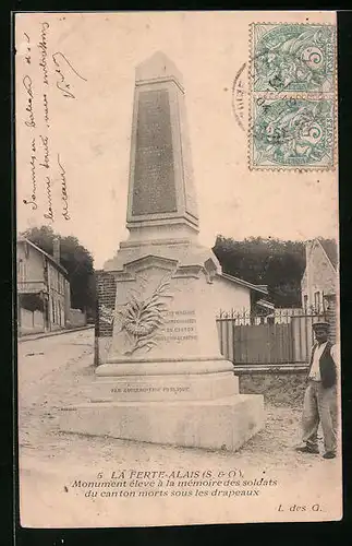 AK La Ferte-Alais, Monument élevé à la mémoire des soldats du canton morts sous les drapeaux