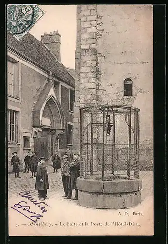 AK Montlhéry, Le Puits et la Porte de l`Hôtel-Dieu