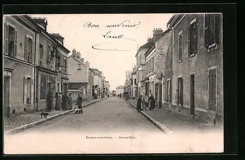 AK Épinay-sur-Orge, Grande`rue