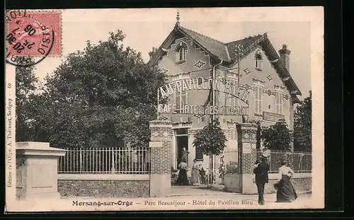 AK Morsang-sur-Orge, Hôtel du Pavillon Bleu, Parc Beauséjour