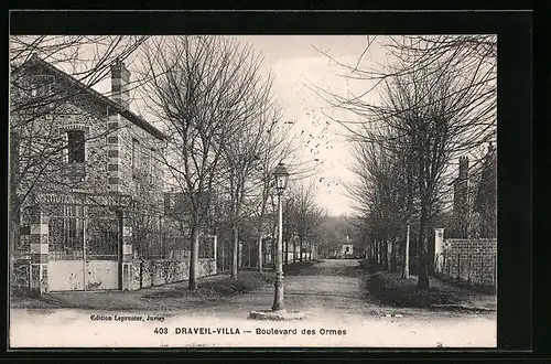 AK Draveil-Villa, Boulevard des Ormes