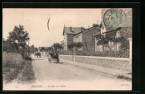 AK Draveil, La Rue des Sables