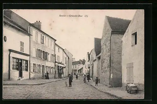 AK Saulx, Grande-Rue, Strassenpartie