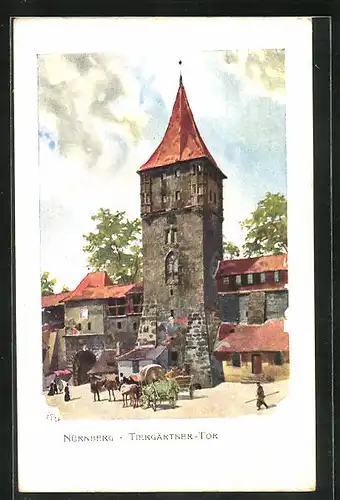 Künstler-AK Heinrich Kley: Nürnberg, Tiergärtner Tor