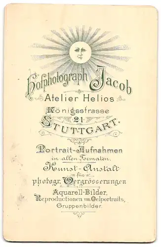 Fotografie Atelier Helios, Stuttgart, Königsstrasse 21, Portrait junge Dame mit zeitgenössischer Frisur