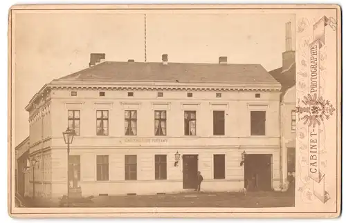 Fotografie unbekannter Fotograf, Ansicht Treptow a. d. Rega, Blicka uf das Kaiserliche Postamt, 1894