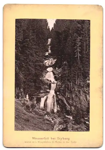 Fotografie unbekannter Fotograf, Ansicht Triberg, Blick auf den Triberger Wasserfall