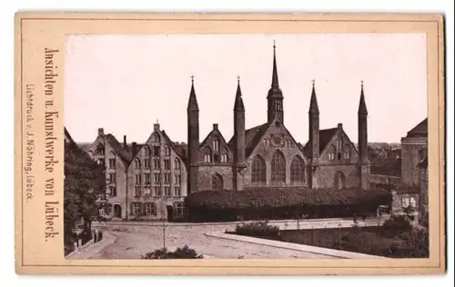 Fotografie J. Nöhring, Lübeck, Ansicht Lübeck, Blick auf das Heiligengeist-Hospital