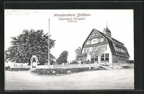AK Eibenstock /Erzgeb., Gatshaus Wandererheim Bielhaus