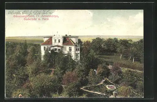 AK Suderode /Harz, Genesungsheim IV. Armeekorps