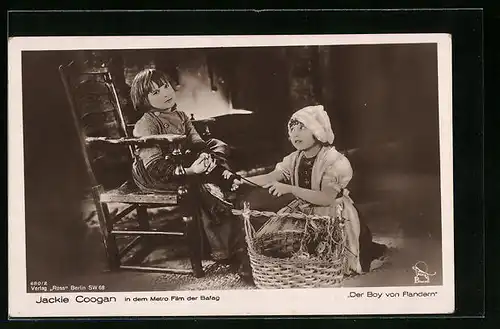 AK Schauspieler Jackie Coogan im Film Der Boy von Flandern