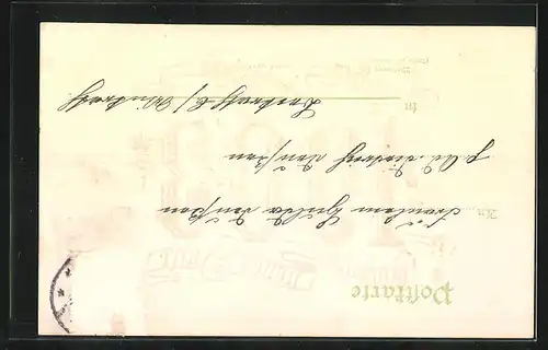 Präge-AK Jahreszahl mit Kleeblättern, Neujahrsgruss 1903