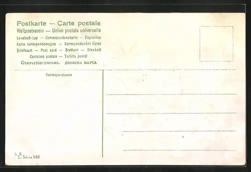 Präge-AK Jahreszahl mit Anker aus Blumen und Kleeblättern, Neujahrsgruss 1906