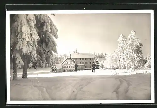 AK Zuflucht-Oppenau, Kurhaus Zuflucht im Schnee